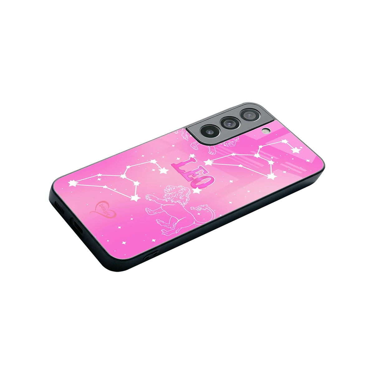 Leo Aura stylish phone case for samsung galaxy s22 | glossy glass and slim fit