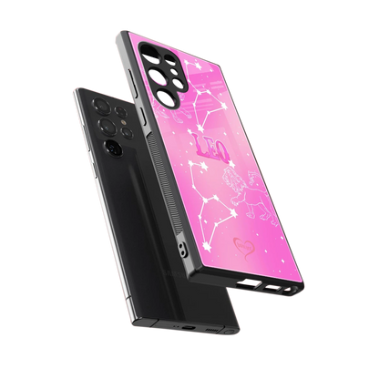 Leo Aura sleek samsung galaxy s23 ultra cover with tempered glass back and TPU edges