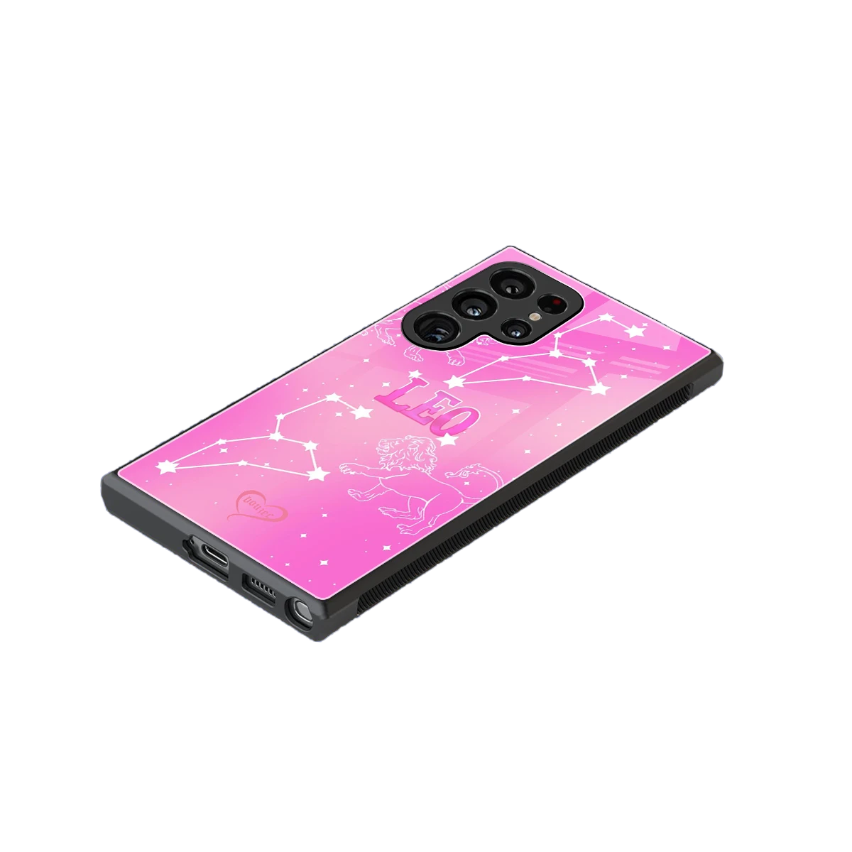 Leo Aura stylish phone case for samsung galaxy s24 ultra | glossy glass and slim fit