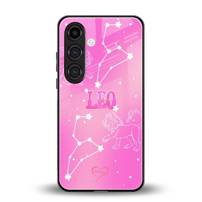 Leo Aura back phone cover | glass case for samsung galaxy s24