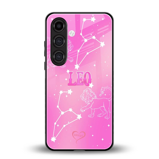 Leo Aura back phone cover | glass case for samsung galaxy s24