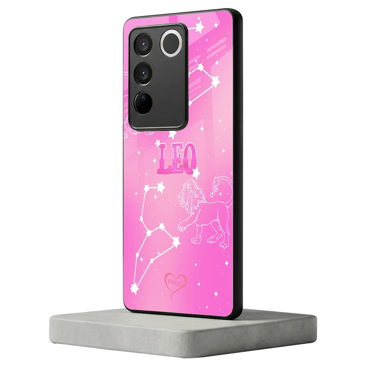 Leo Aura vivo v27 5g mobile cover | shockproof glass phone case