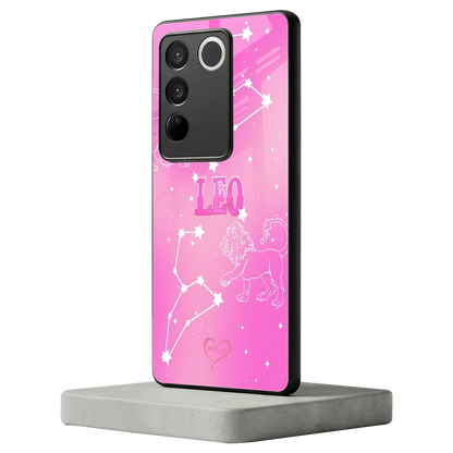 Leo Aura vivo v27 5g mobile cover | shockproof glass phone case
