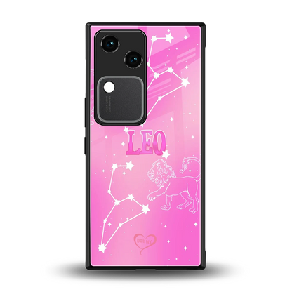 Leo Aura back phone cover | glass case for vivo v30