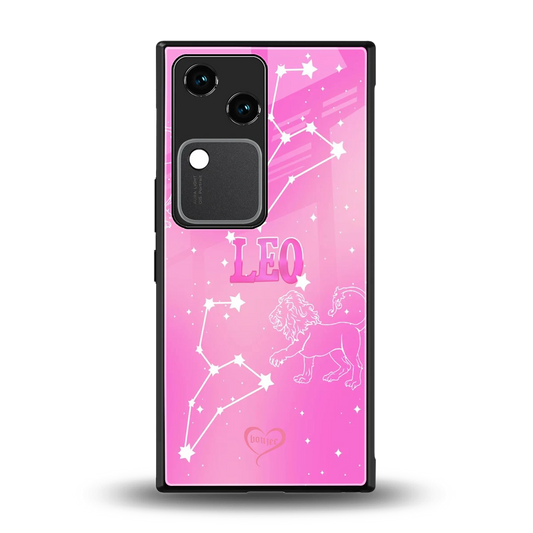 Leo Aura back phone cover | glass case for vivo v30