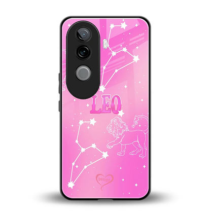 Leo Aura back phone cover | glass case for vivo v40e