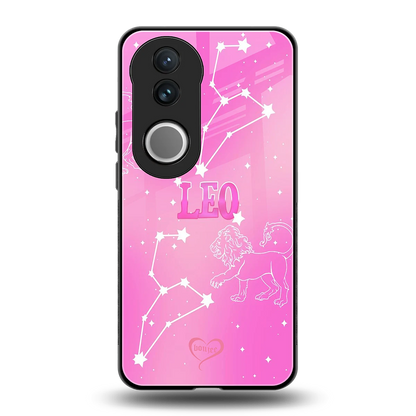 Leo Aura back phone cover | glass case for vivo v50