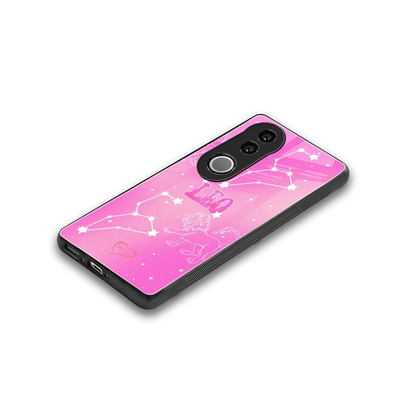 Leo Aura stylish phone case for vivo v50 | glossy glass and slim fit