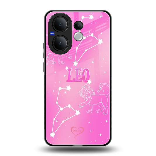 Leo Aura back phone cover | glass case for vivo v60