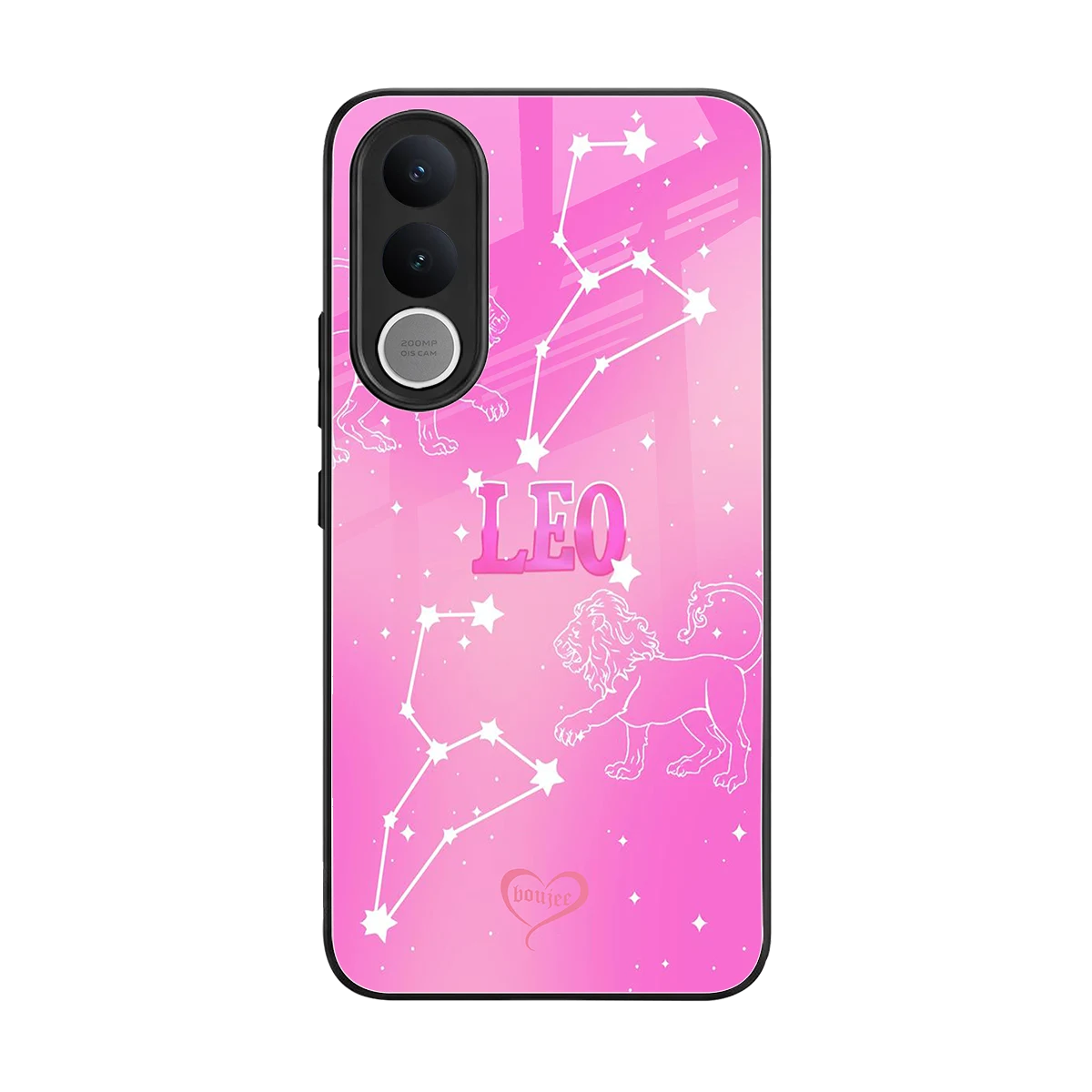 Leo Aura back phone cover | glass case for vivo v70 fe