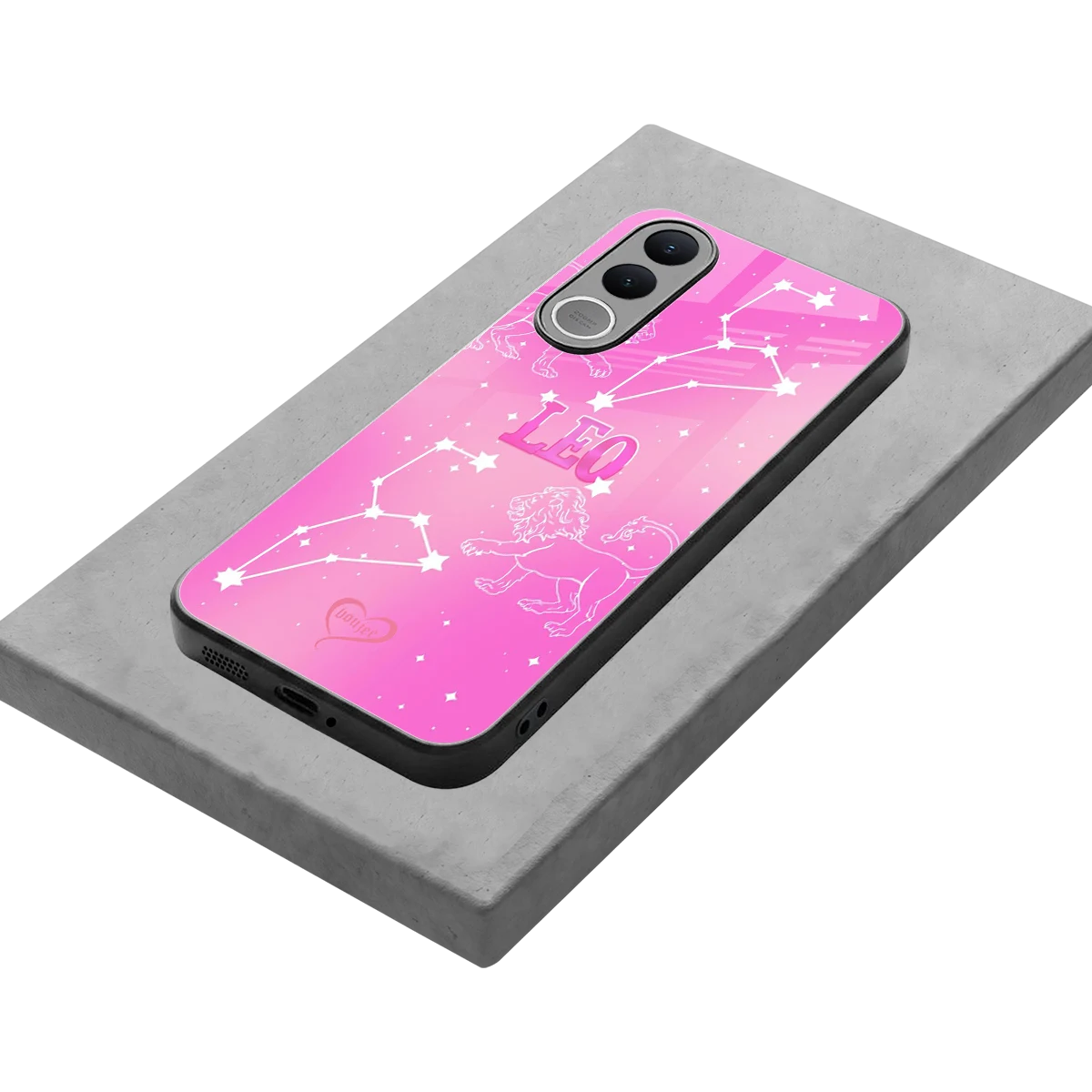 Leo Aura stylish phone case for vivo v70 fe | glossy glass and slim fit
