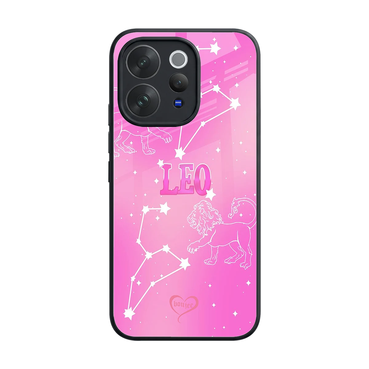 Leo Aura back phone cover | glass case for vivo v70 elite