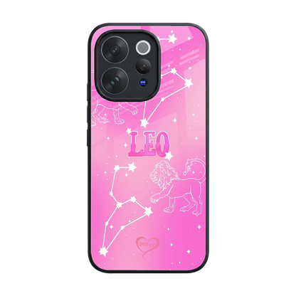 Leo Aura back phone cover | glass case for vivo v70 elite