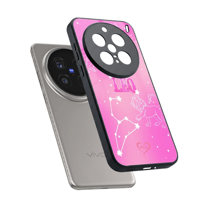 Leo Aura sleek vivo x200 pro cover with tempered glass back and TPU edges