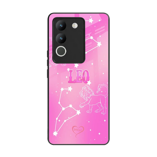 Leo Aura back phone cover | glass case for vivo y200 5g