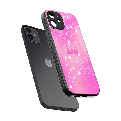 Leo Aura sleek iphone 12 cover with tempered glass back and TPU edges