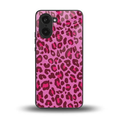 Leopard Pink back phone cover | glass case for oneplus nord ce5 5g