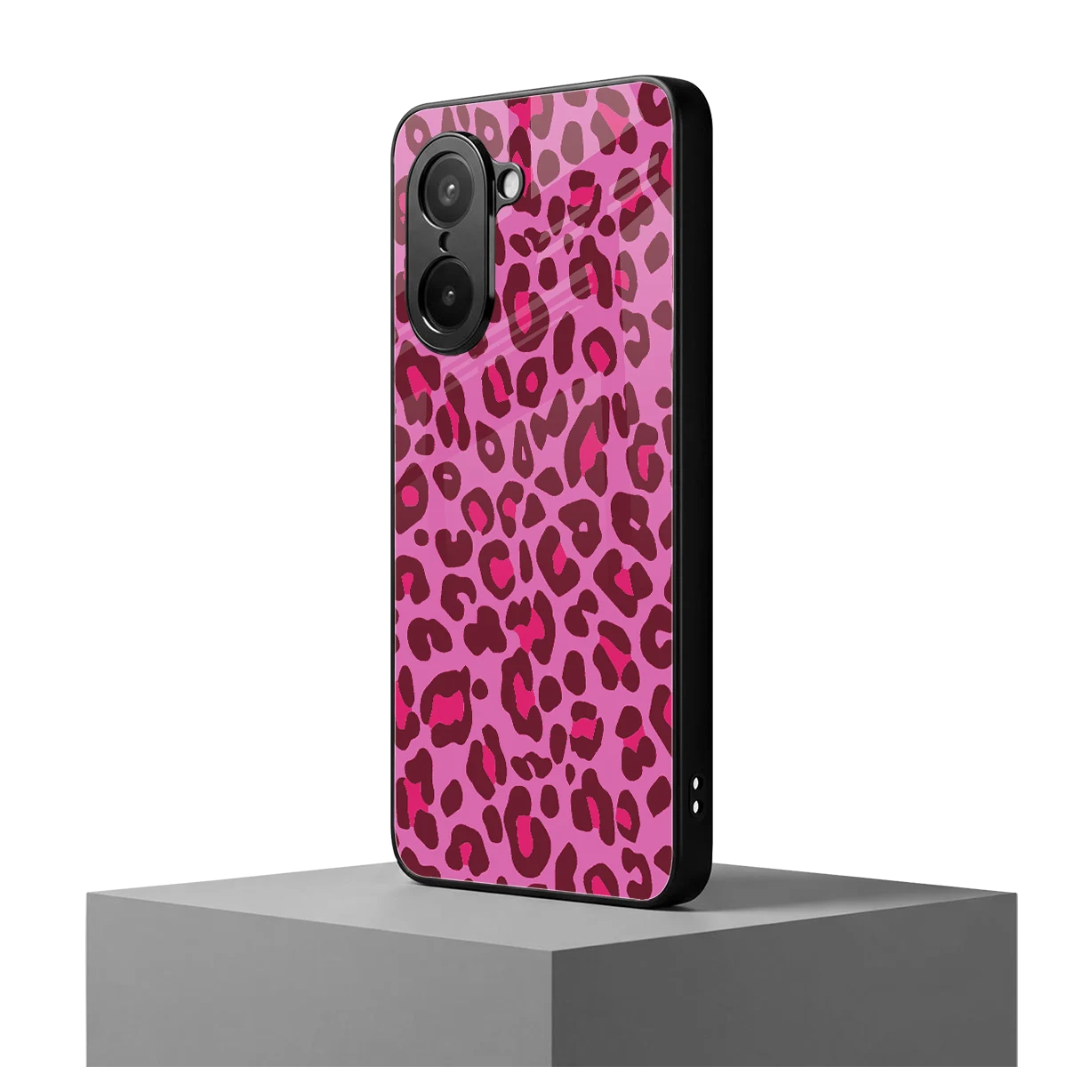 Leopard Pink oneplus nord ce5 5g mobile cover | shockproof glass phone case