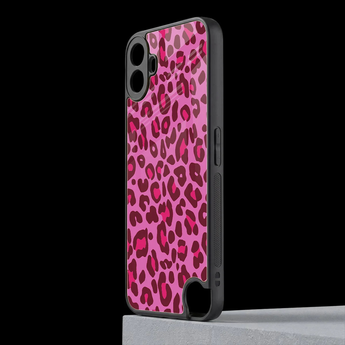 Leopard Pink cmf nothing phone 1 mobile cover | shockproof glass phone case