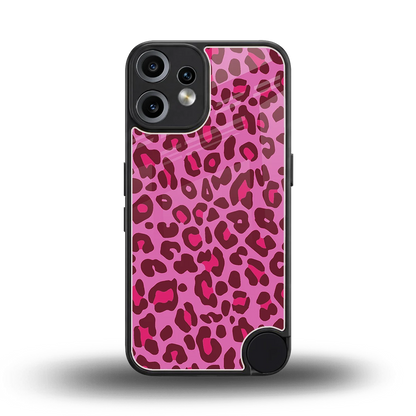 Leopard Pink back phone cover | glass case for cmf nothing phone 2 pro