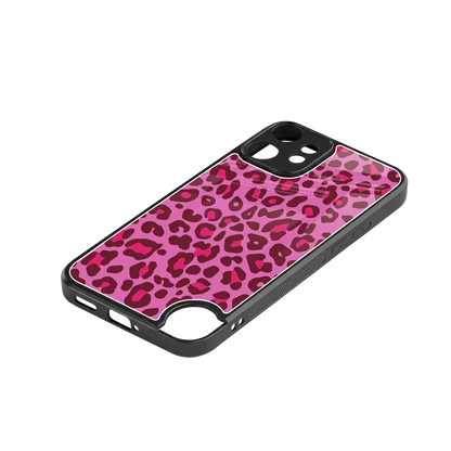 Leopard Pink stylish phone case for cmf nothing phone 2 pro | glossy glass and slim fit