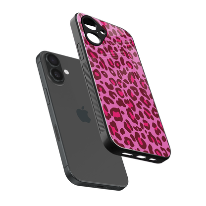 Leopard Pink Phone Case for Iphone 16 | Glass Case