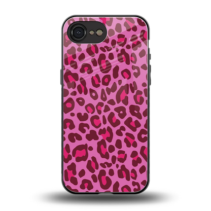 Leopard Pink back phone cover | glass case for iphone 17e