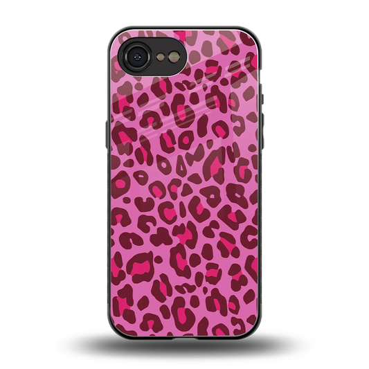 Leopard Pink back phone cover | glass case for iphone 17e