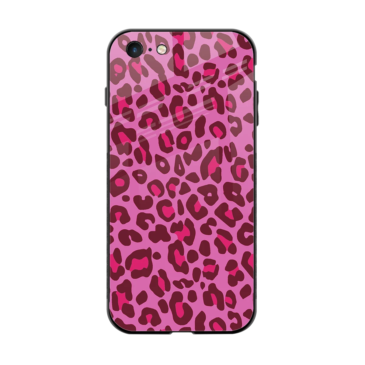 Leopard Pink back phone cover | glass case for iphone 6