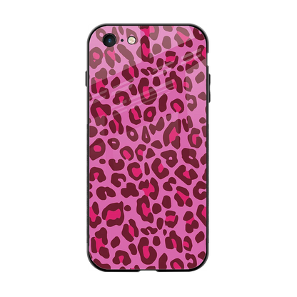 Leopard Pink back phone cover | glass case for iphone 6