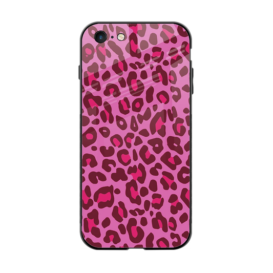 Leopard Pink back phone cover | glass case for iphone 6
