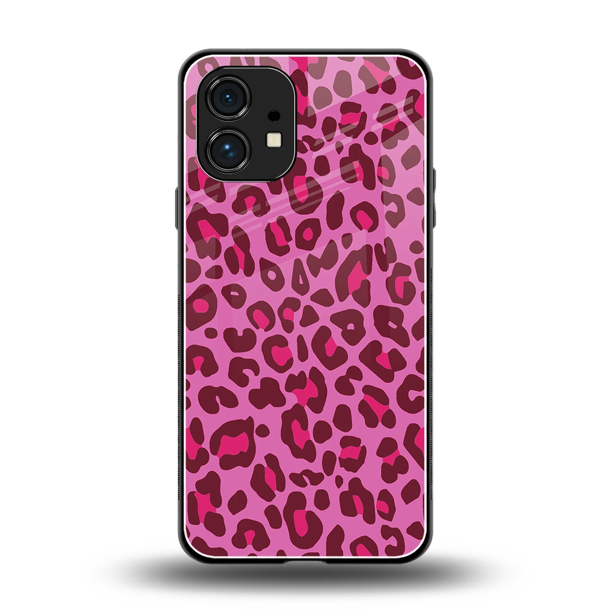 Leopard Pink back phone cover | glass case for nothing phone 1