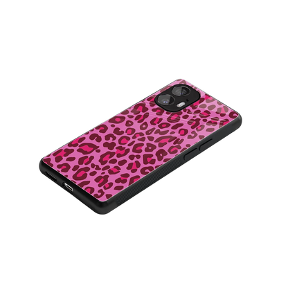 Leopard Pink stylish phone case for nothing phone 2 | glossy glass and slim fit