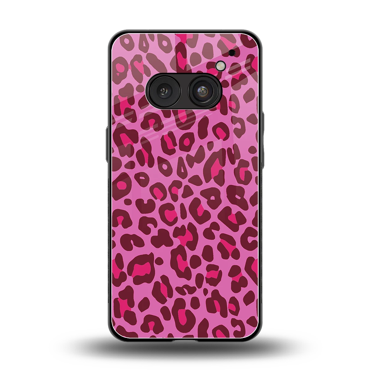 Leopard Pink back phone cover | glass case for nothing phone 2a