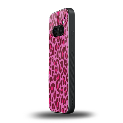 Leopard Pink nothing phone 2a plus mobile cover | shockproof glass phone case