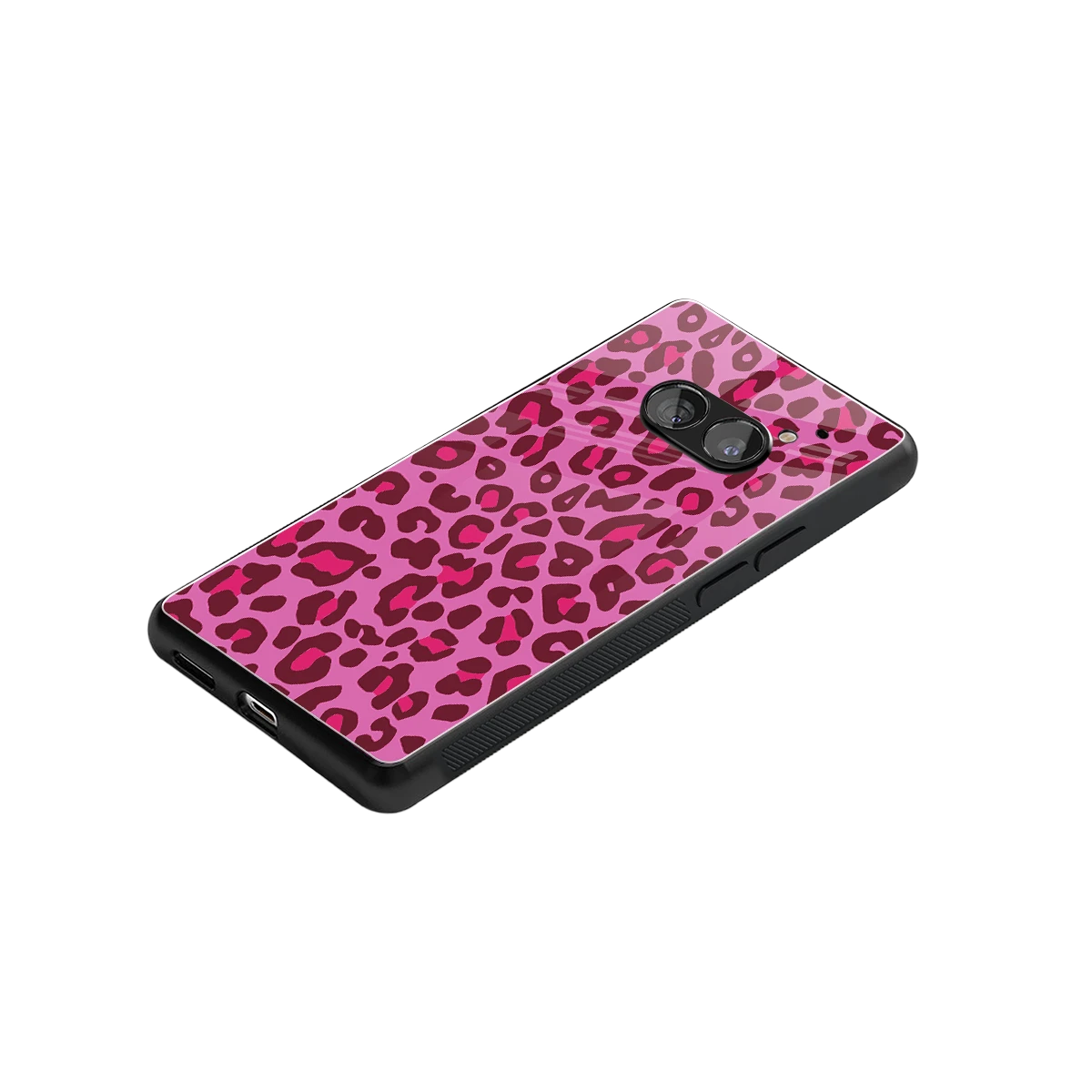 Leopard Pink stylish phone case for nothing phone 2a plus | glossy glass and slim fit