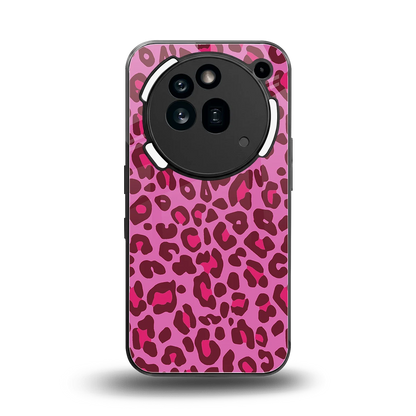 Leopard Pink back phone cover | glass case for nothing phone 3a pro
