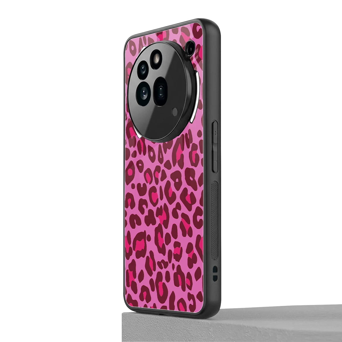 Leopard Pink nothing phone 3a pro mobile cover | shockproof glass phone case