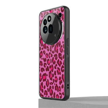 Leopard Pink nothing phone 3a pro mobile cover | shockproof glass phone case