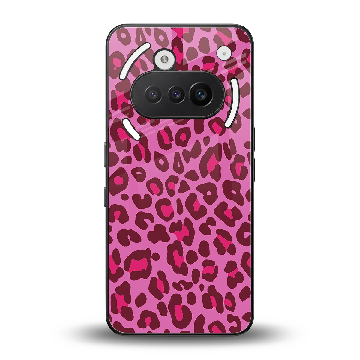 Leopard Pink back phone cover | glass case for nothing phone 3a