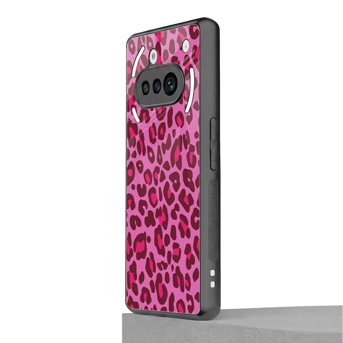 Leopard Pink nothing phone 3a mobile cover | shockproof glass phone case