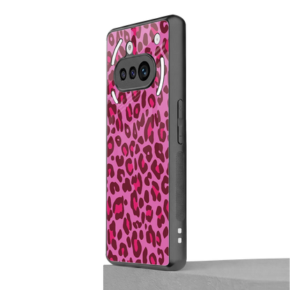 Leopard Pink nothing phone 3a mobile cover | shockproof glass phone case