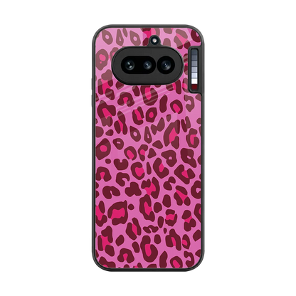 Leopard Pink back phone cover | glass case for nothing phone 4a