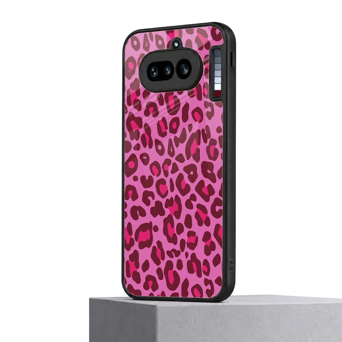 Leopard Pink nothing phone 4a mobile cover | shockproof glass phone case