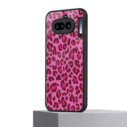 Leopard Pink nothing phone 4a mobile cover | shockproof glass phone case