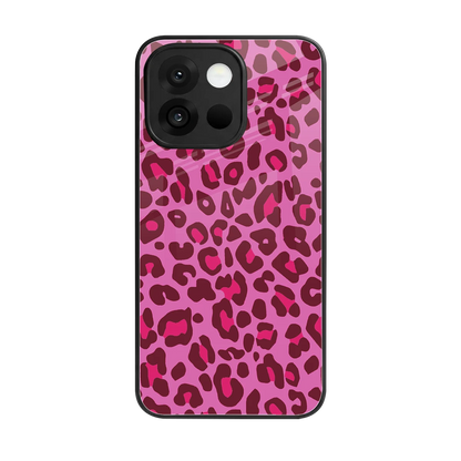 Leopard Pink back phone cover | glass case for oneplus 13s