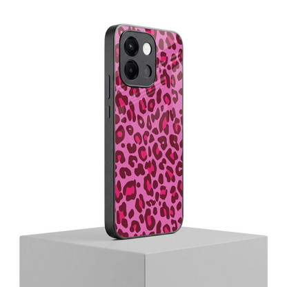 Leopard Pink oneplus 13s mobile cover | shockproof glass phone case