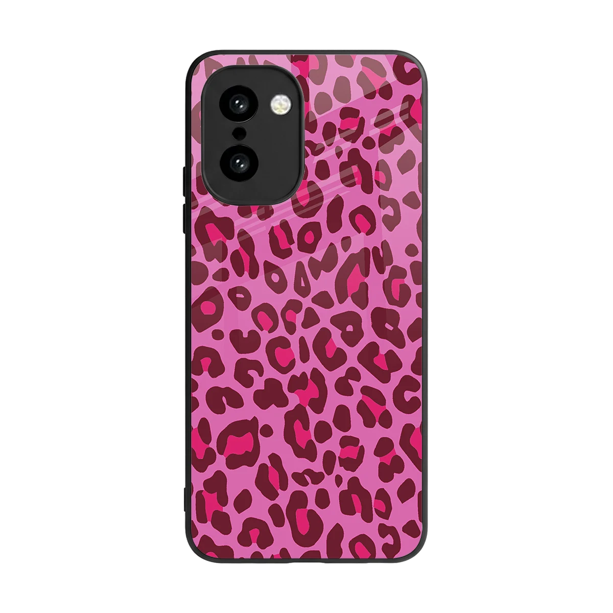Leopard Pink back phone cover | glass case for oneplus 15r