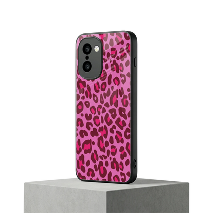 Leopard Pink oneplus 15r mobile cover | shockproof glass phone case