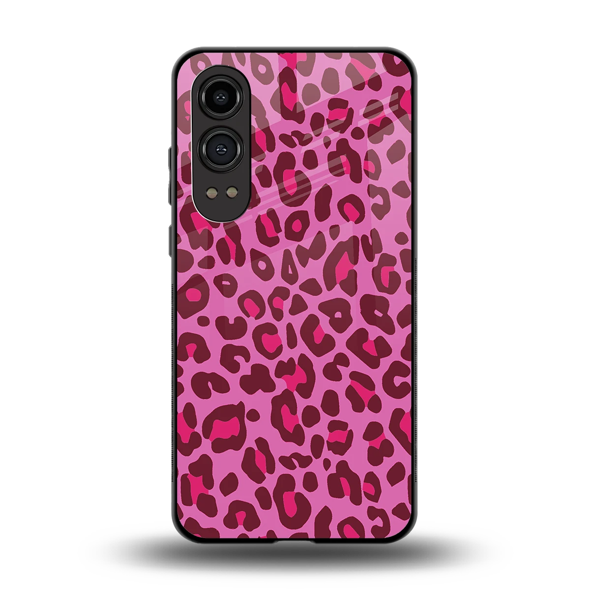 Leopard Pink back phone cover | glass case for oneplus nord ce 4 lite